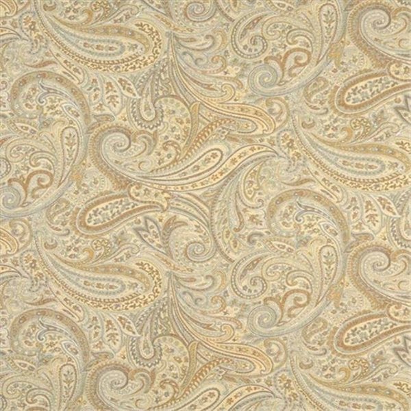 Designer Fabrics Designer Fabrics F325 54 in. Wide Gold; Blue And Bronze; Paisley Contemporary Upholstery Grade Fabric F325